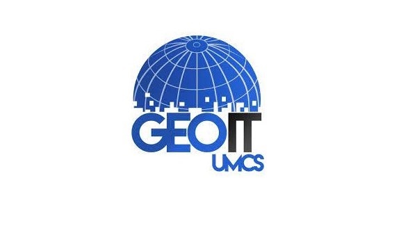 Logo Koła Naukowego GeoIT Uniwersystet Marii Curie-Skłodowskiej