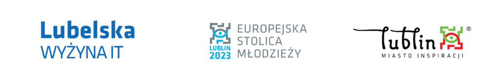 Logo Lubelska wyżyna IT, Lublin 2023 europejska stolica młodzieży, Lublin miasto inspiracji
